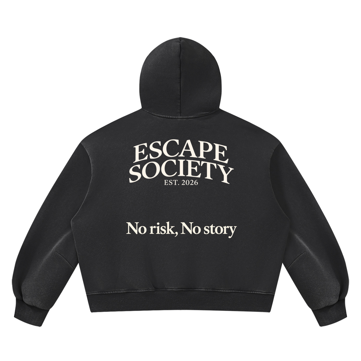 Unisex Vintage Wash Boxy Fleece Hoodie