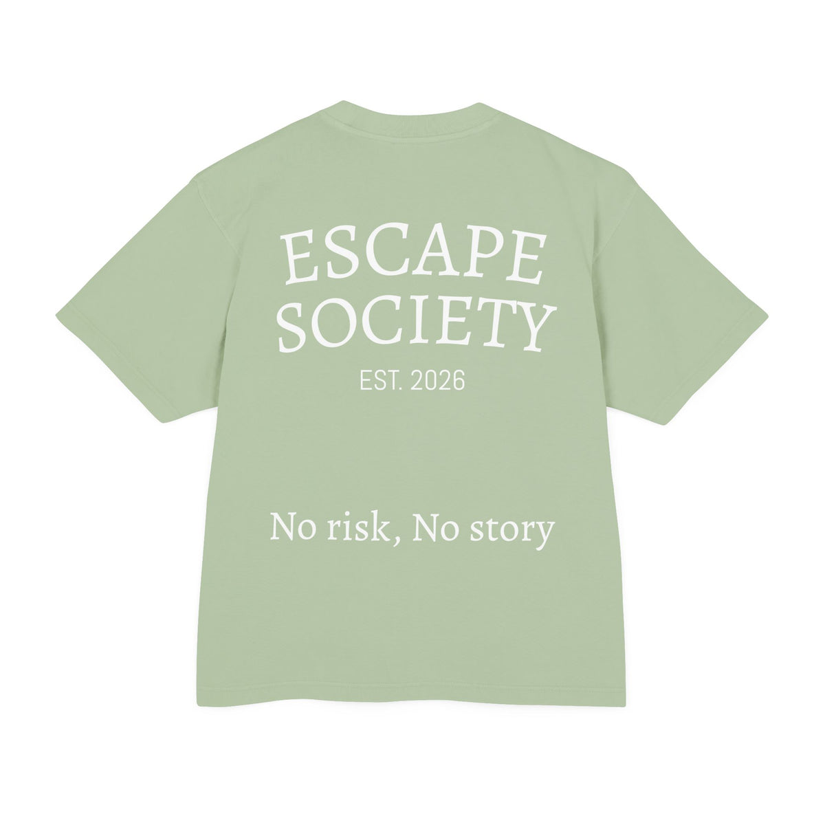 Escape Society Tee Oil Green